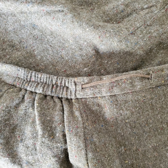 Brown high waisted lambswool midi skirt with fringe - Picture 9 of 12